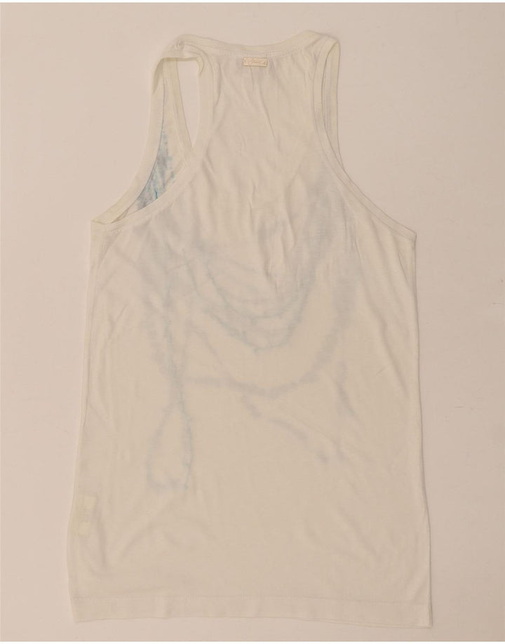 Diesel Damevest Top UK 10 Small White Bomuld
