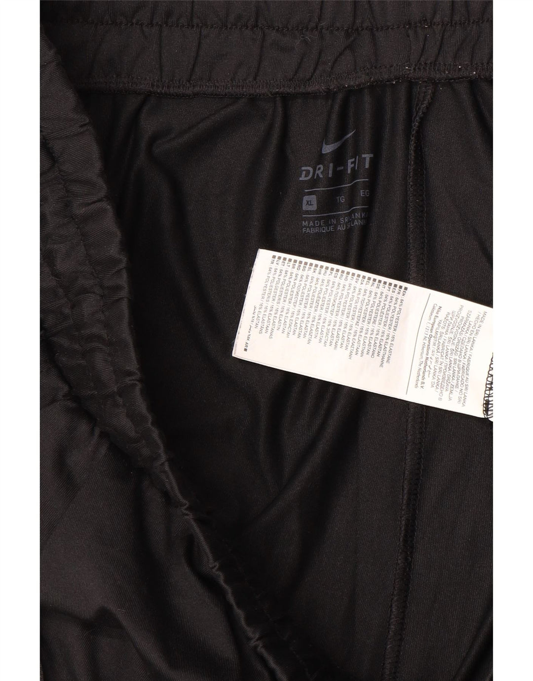 NIKE herre Dri Fit træningsdragt bukser XL sort polyester