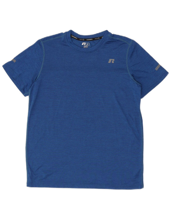 Russell Athletic Boys T-Shirt Top 15-16 år 2XL Blå Nylon