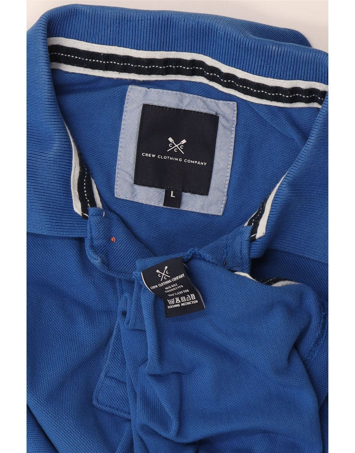 Besætningstøj Herre poloshirt Stor blå bomuld