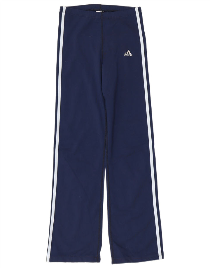 ADIDAS Womens Climalite træningsdragt Bukser UK 10 Small Navy Blue