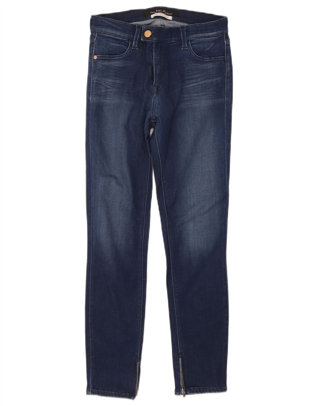 Replay Dame Skinny Jeans W25 L27 Blå Modal