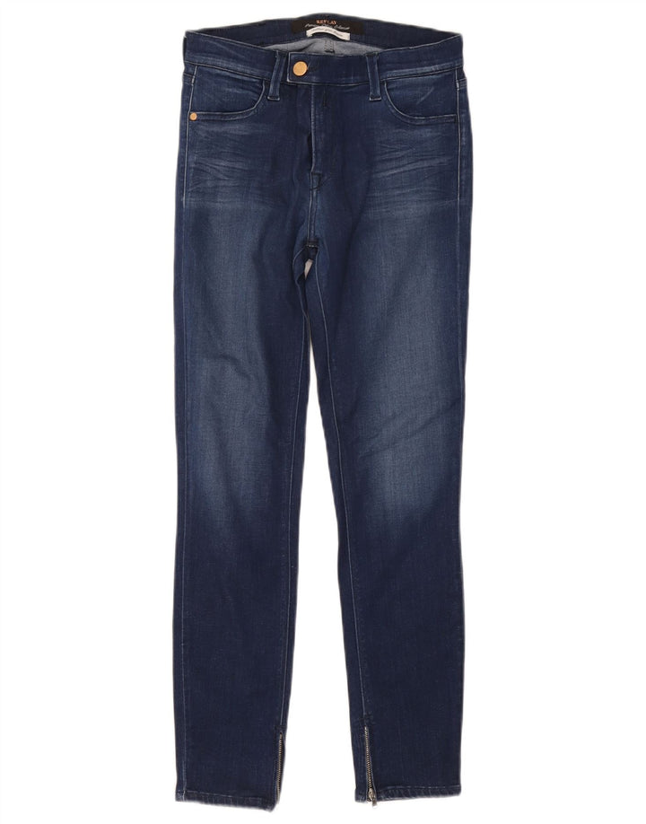 Replay Dame Skinny Jeans W25 L27 Blå Modal
