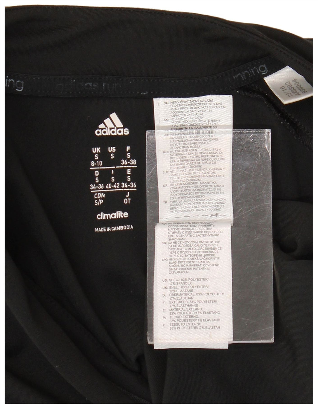 ADIDAS Dame Climalite Pullover Træningsdragt Top UK 8/10 Small Black