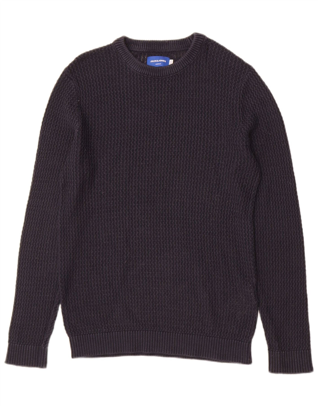 Jack & Jones Herre Crew Neck Jumper Sweater Medium Navy Blue Akryl