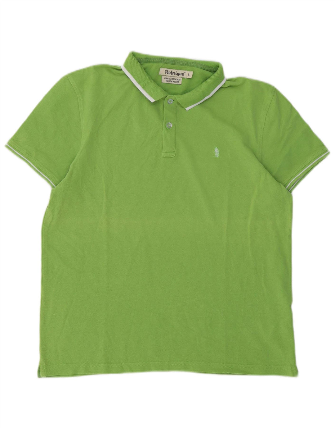 Refrigiwear Herre poloshirt Stor grøn bomuld