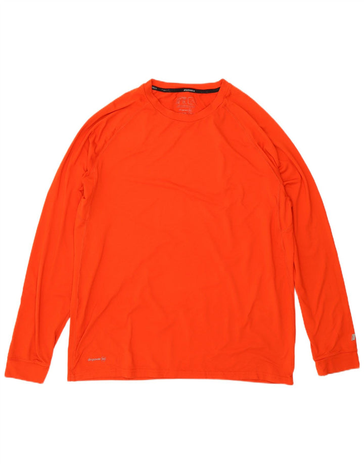 Russell Athletic Herre Dri-Power Top Langærmet Stor Orange Polyester
