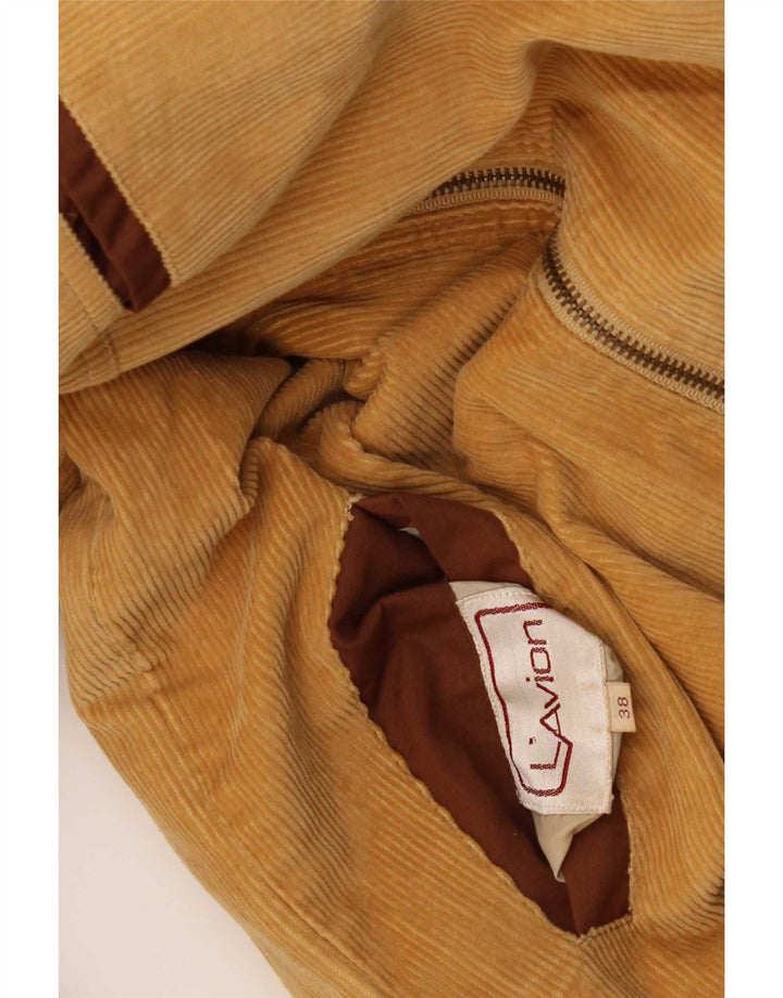 Vintage Herre Hætte Vendbar Bomber Jacket UK 38 Medium Brown Colourblock