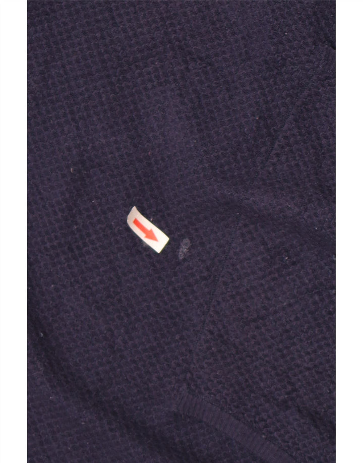 Marks & Spencer Dame Hættetrøje UK 14 Medium Navy Blue Viscose
