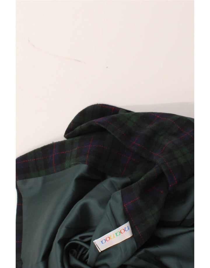 NOA NOA Womens 3 Button Blazer Jacket UK 14 Medium Green Check Vintage NOA NOA and Second-Hand NOA NOA from Messina Hembry 