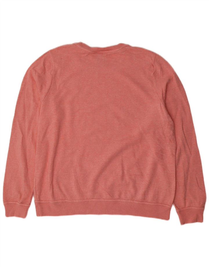 Nike Dame Sweatshirt Jumper UK 16 Large Pink Flecked