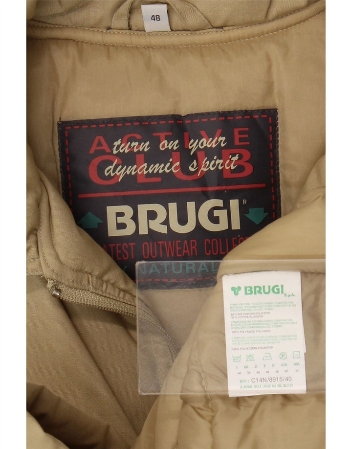 Brugi Herre Polstret Frakke IT 48 Medium Beige Polyester