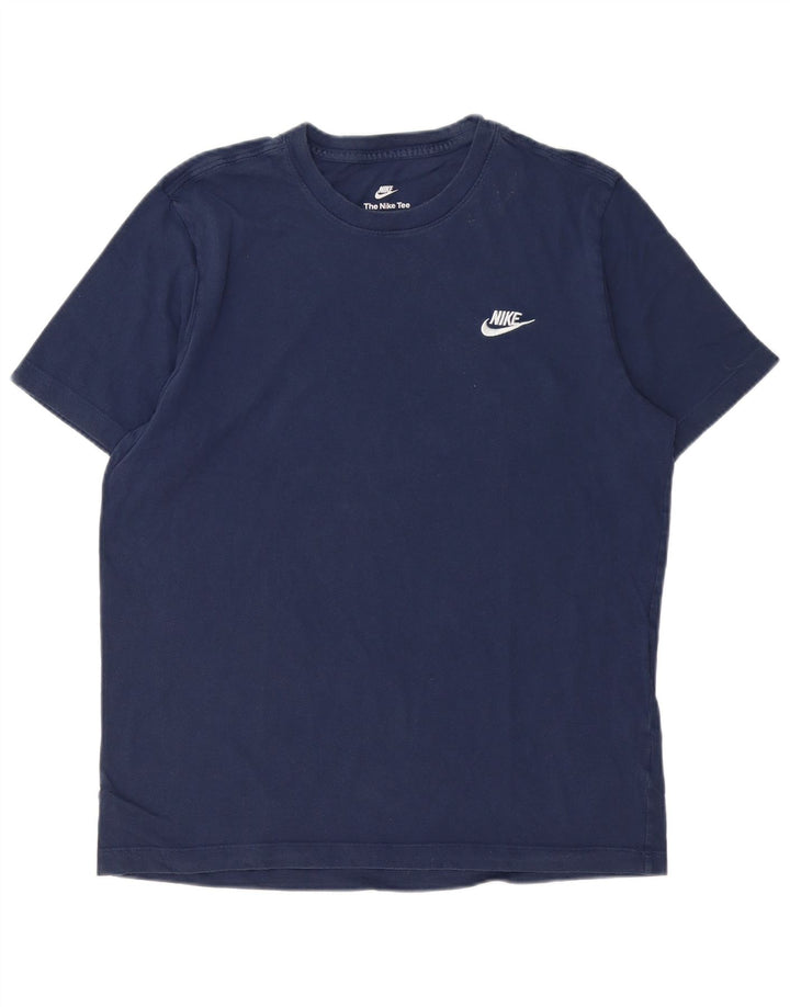 Nike T-shirt top til mænd, stor marineblå bomuld