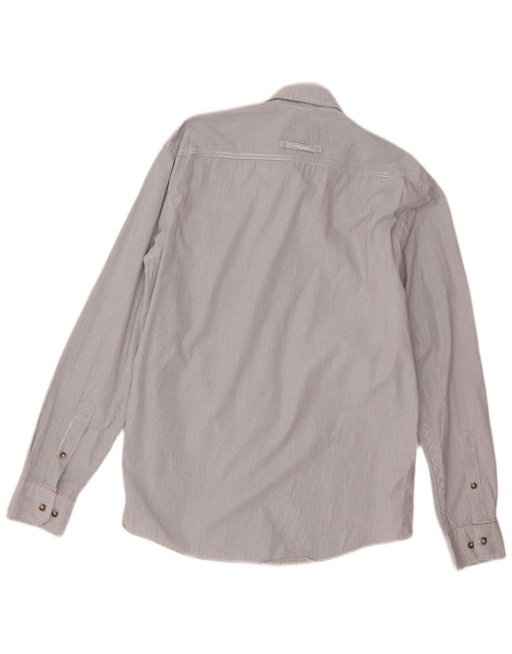 Camel Active Herre Regular Fit skjorte Medium hvid nålestribet bomuld
