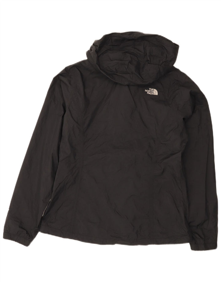 The North Face Regnjakke med hætte til kvinder UK 14 Medium Sort Nylon