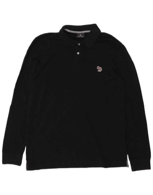 Paul Smith Langærmet Polo Shirt til mænd Medium Sort