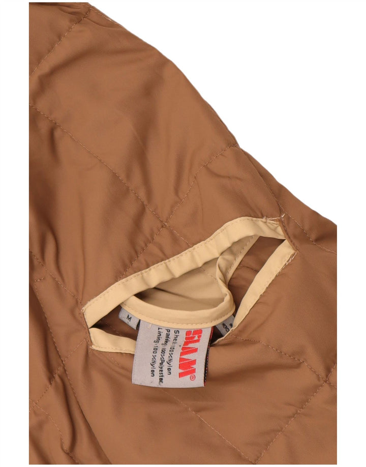 Slam Womens Vendbar Polstret Jakke UK 14 Medium Beige Nylon