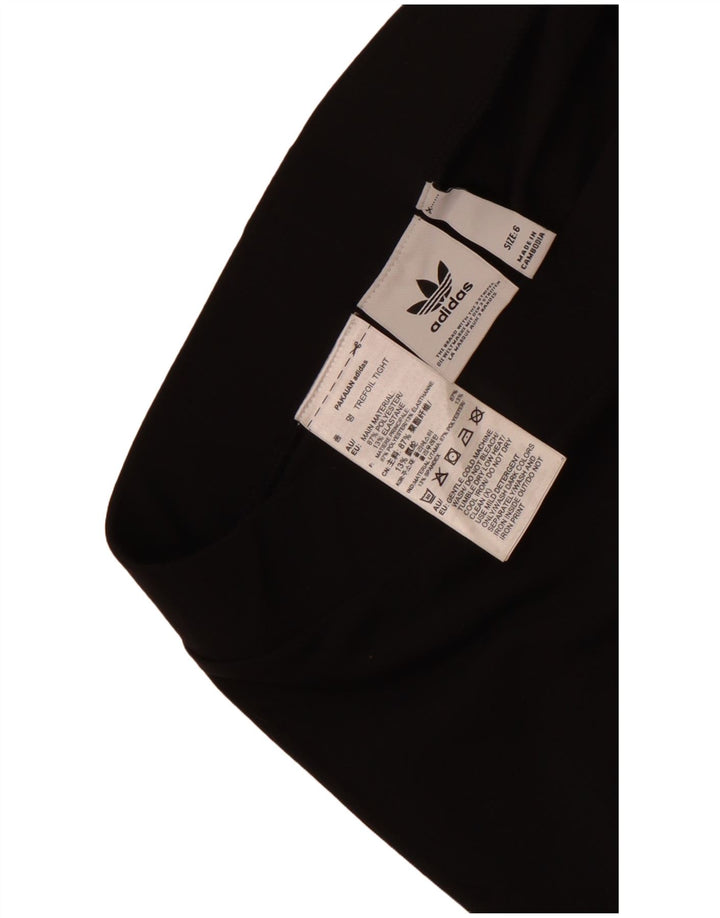 Adidas Dame Leggings UK 6 XS Sort Polyester