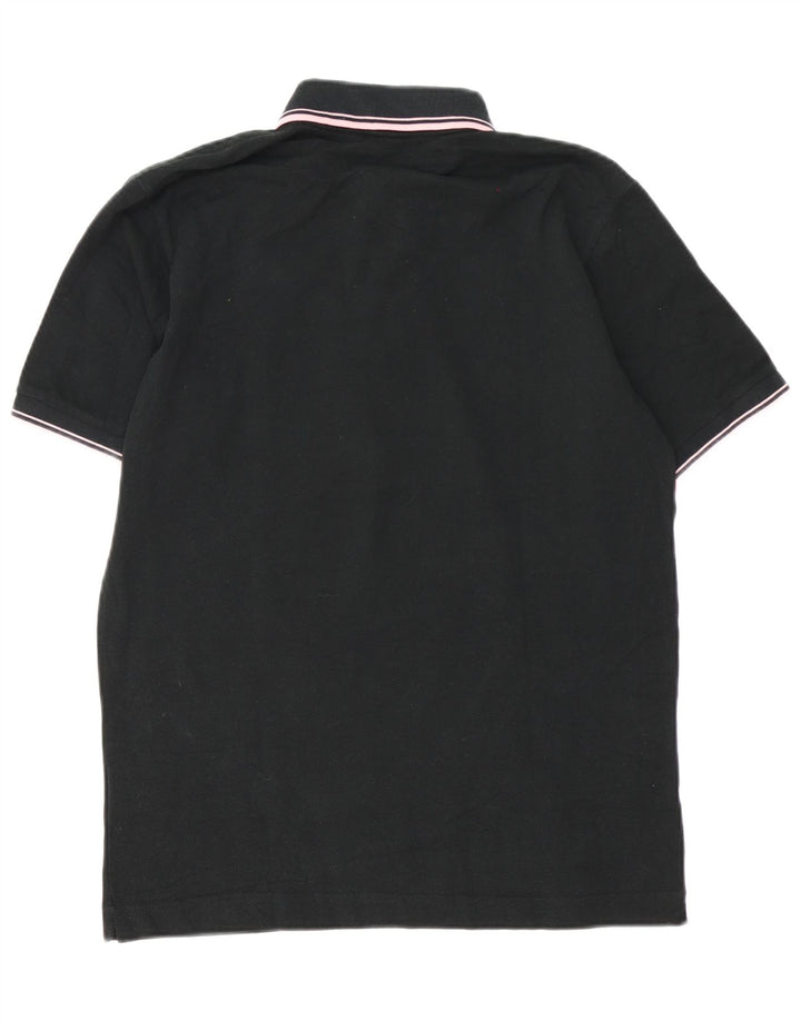 Kappa herre poloshirt mellem sort stribet bomuld
