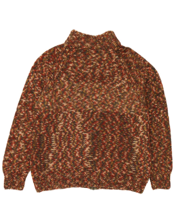 Vintage herre cardigan sweater Medium Flerfarvet Flecked