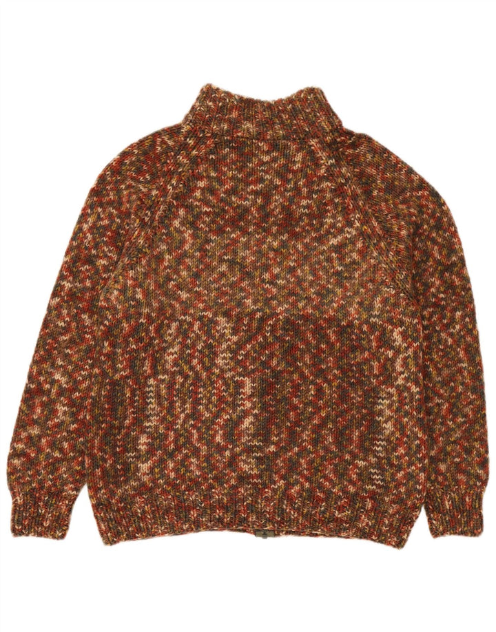 Vintage herre cardigan sweater Medium Flerfarvet Flecked