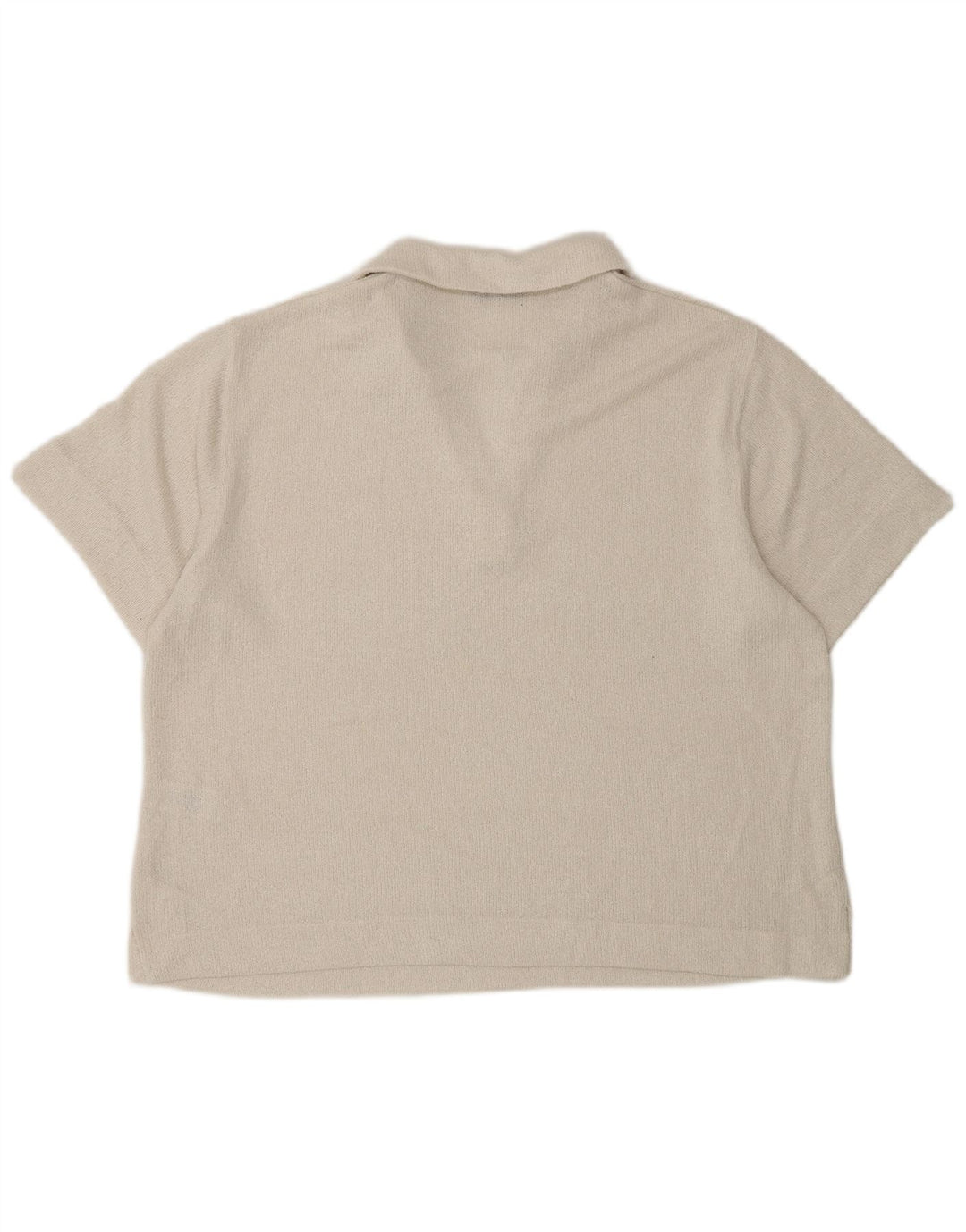 Marks & Spencer Dame Polo Shirt UK 16 Large Off White Polyester