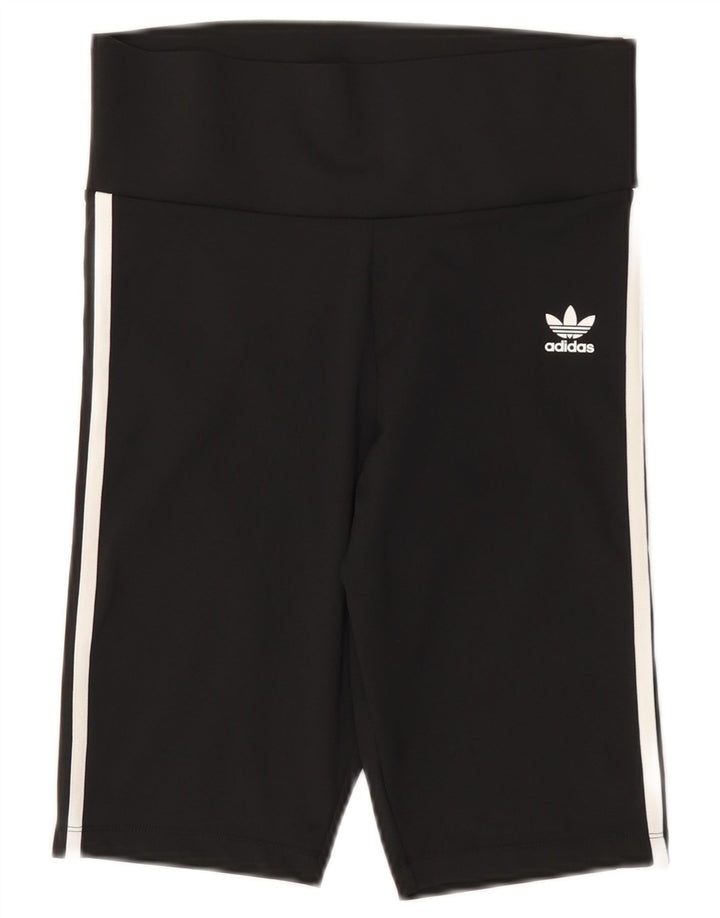 ADIDAS sportsshorts til kvinder UK 12 medium sort polyester