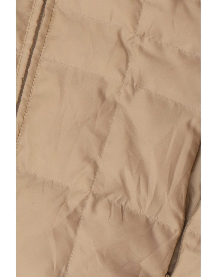 Sergio Tacchini polstret jakke til kvinder UK 18 XL Off White Polyamid