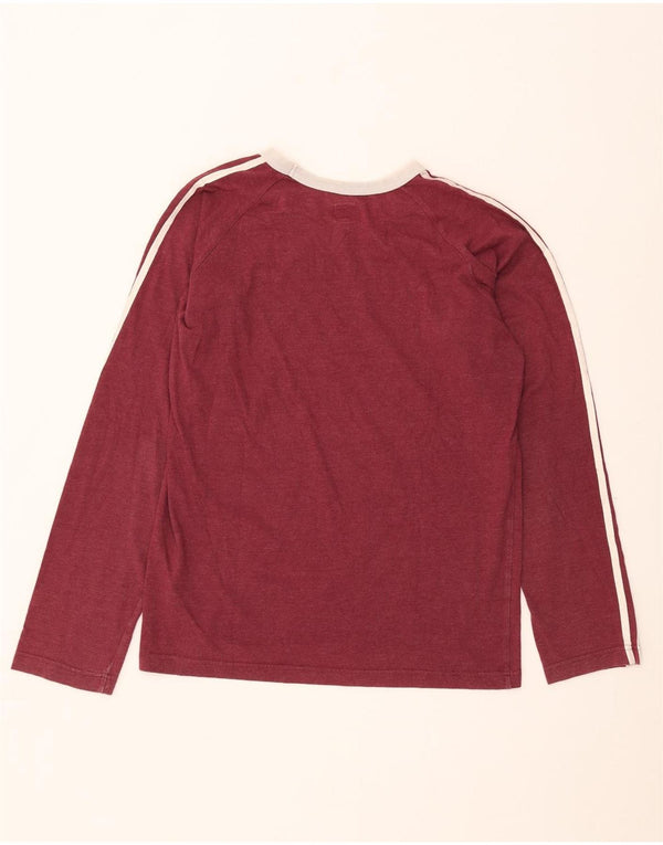 Adidas Herre Top Langærmet Medium Bourgogne Bomuld