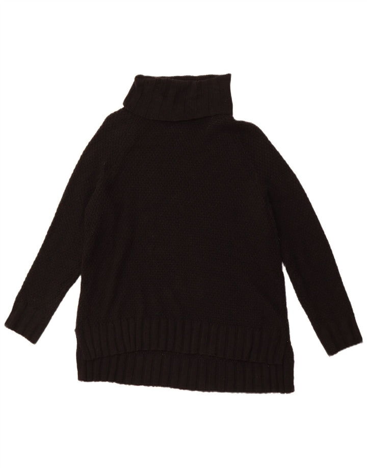 PATAGONIA Dame Oversized rullehals sweater UK 10 Small Black