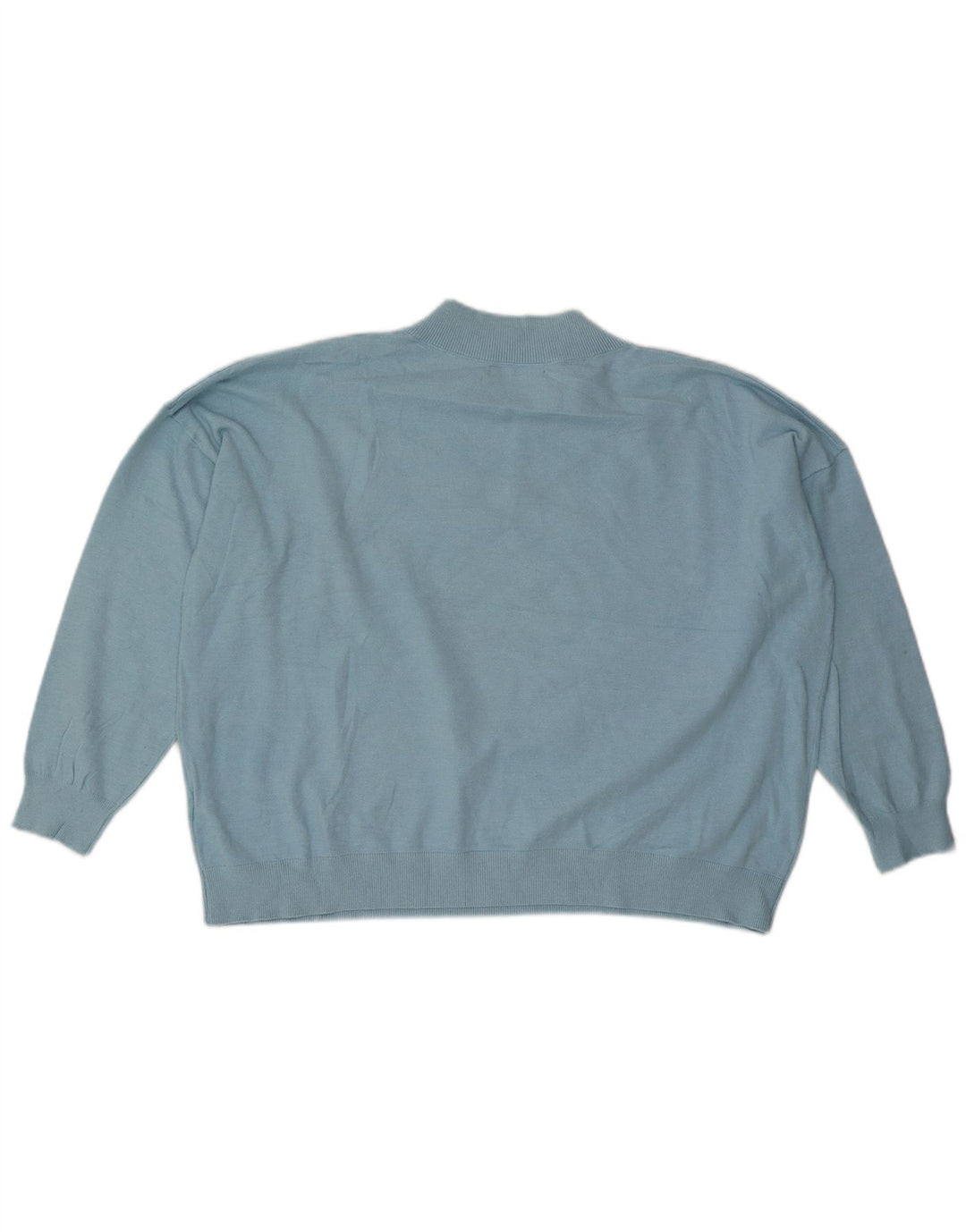 Marks & Spencer Dame Oversized V-hals sweater UK 18 XL Blå