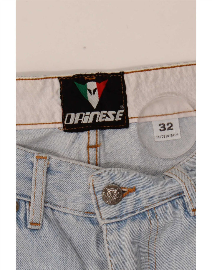Dainese Straight Jeans til mænd W32 L32 Blå bomuld