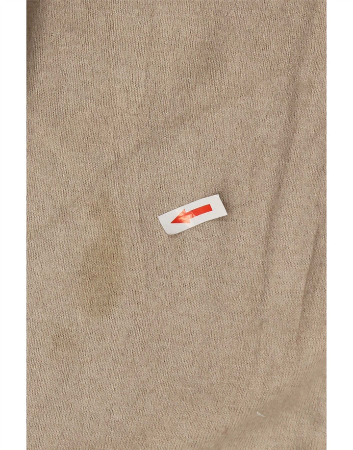 Refrigiwear Herre V-hals sweater Stor Beige Silke