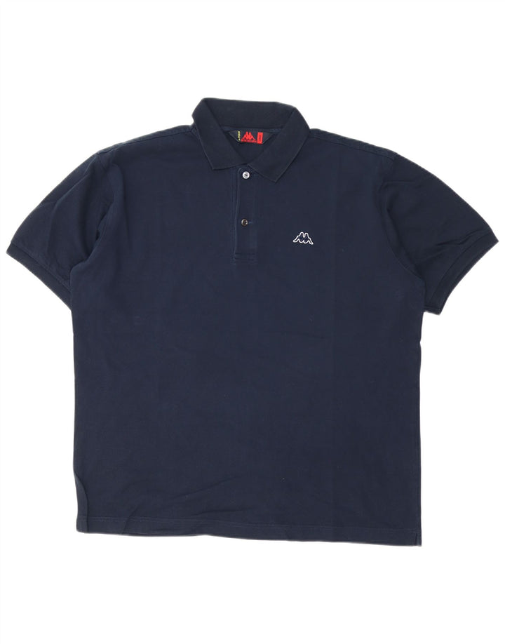 Kappa herre poloshirt Stor marineblå bomuld