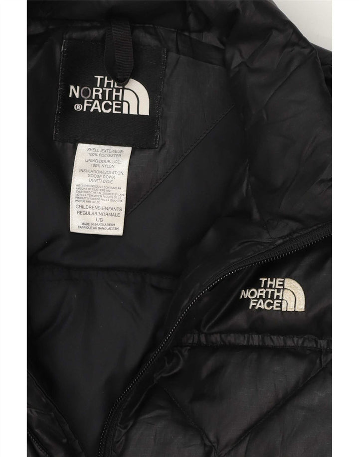 The North Face piger polstret jakke 11-12 år stor sort polyester