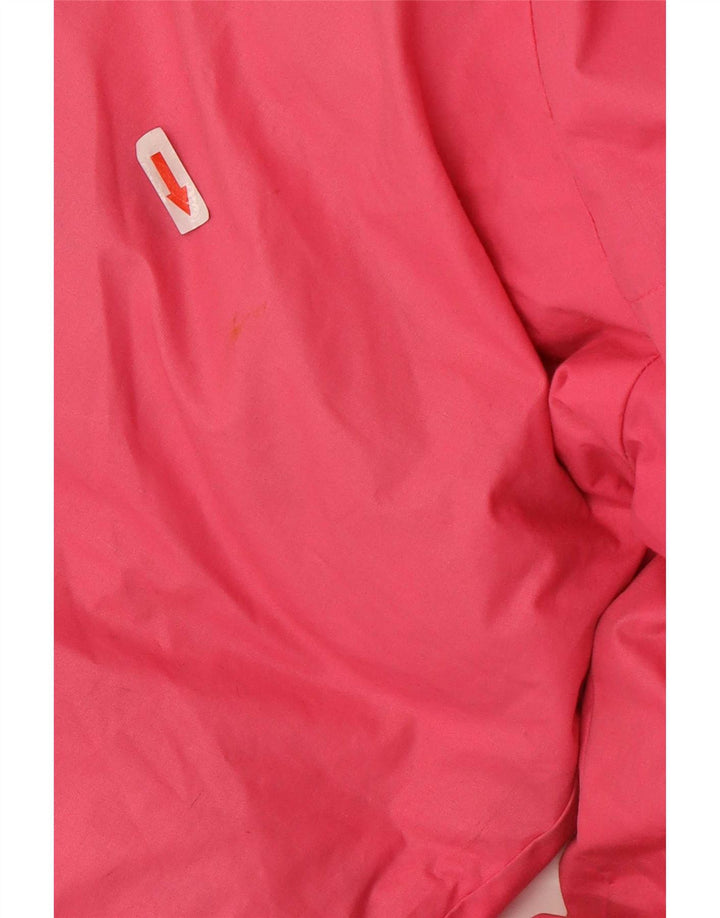 Vintage herre hætte polstret frakke UK 42 XL Pink Polyester