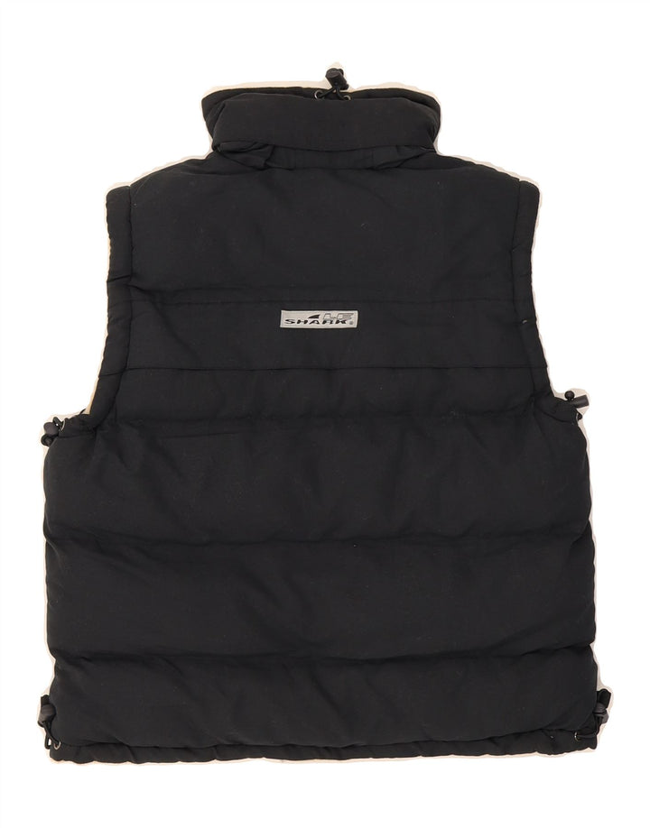 LE SHARK Boys Hooded Padded Gilet 11-12 Years Navy Blue Polyester Vintage Le Shark and Second-Hand Le Shark from Messina Hembry 