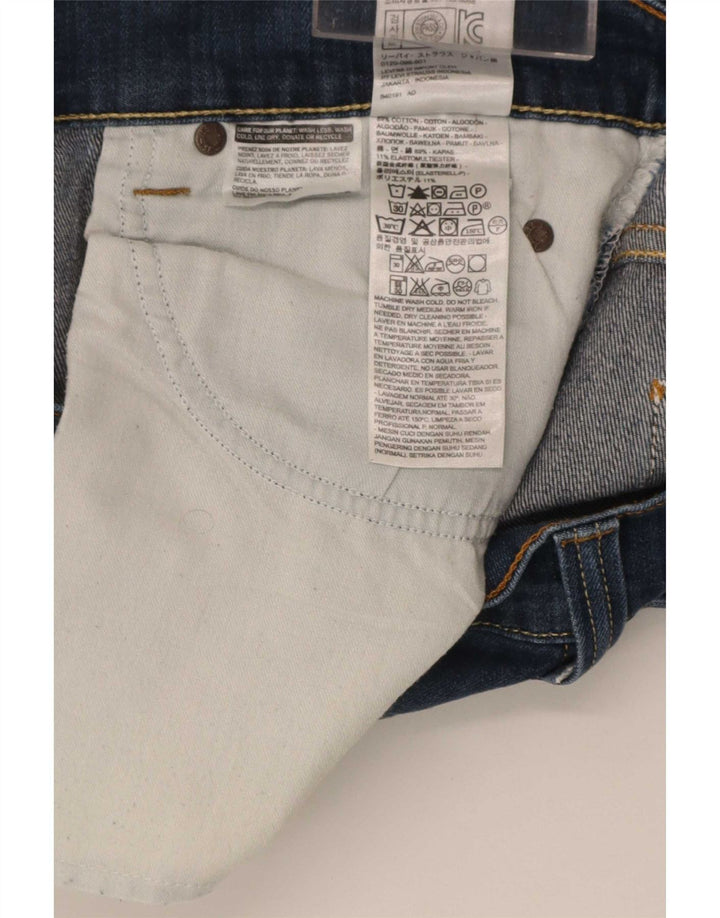 Levi's Herre 506 Straight Jeans W34 L34 Blå Bomuld