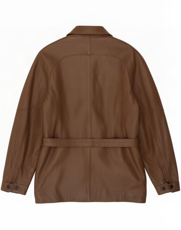 Vintage Læderjakke til mænd UK 54 2XL Brun