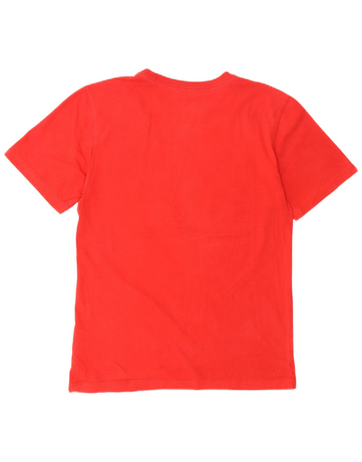 Nike Herre Regular Fit Grafisk T-Shirt Top Lille Rød Bomuld
