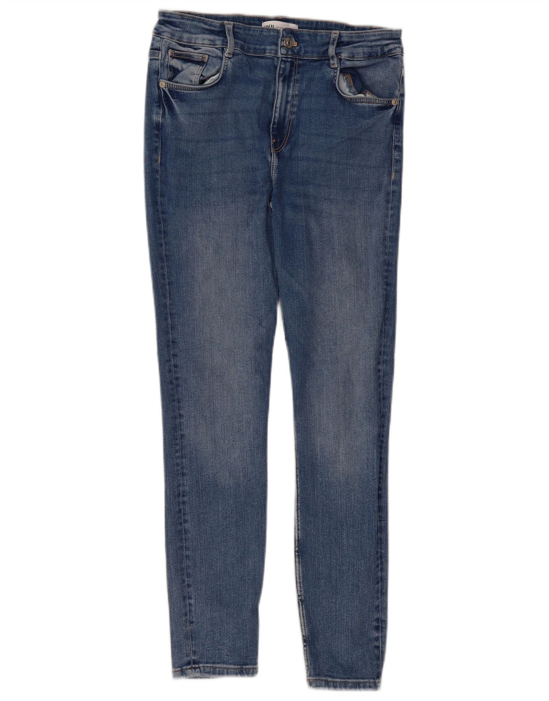 Zara Dame Skinny Jeans EU 40 Medium W30 L28 Blå