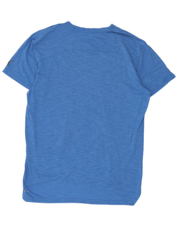 Puma Herre Grafisk T-Shirt Top Medium Blue