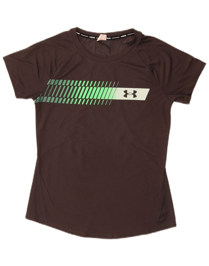 UNDER ARMOUR Grafisk T-shirt top til kvinder UK 6 XS Grå