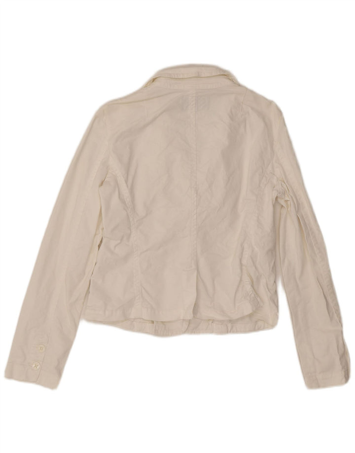 Armani Dame 3 Button Blazer Jacket UK 16 Large White