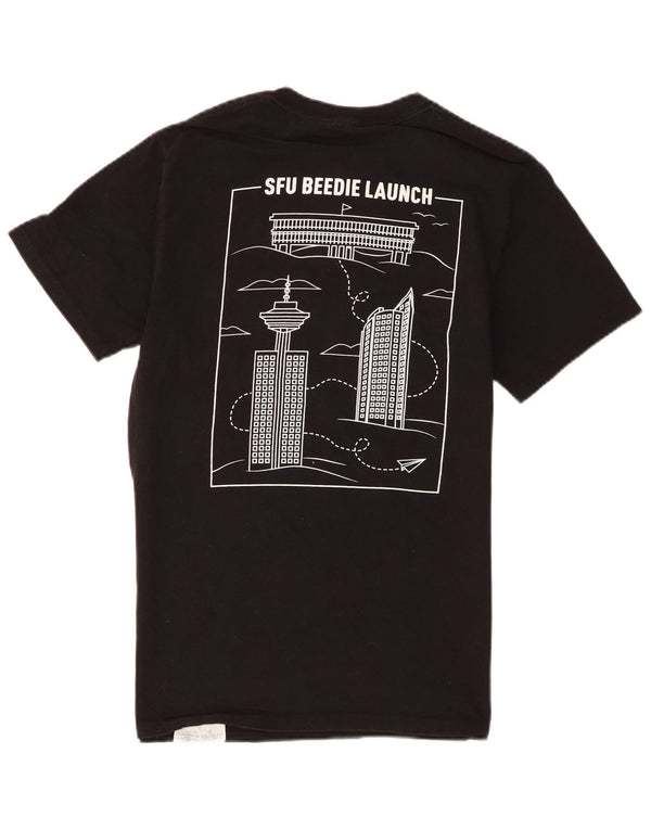 Champion Herre SFU Beedie Launch Graphic T-Shirt Top Lille Sort Bomuld