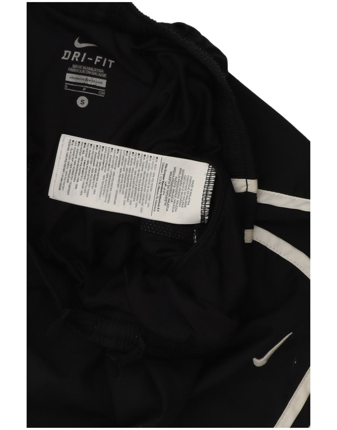 Nike Dame Dri Fit Sport Shorts UK 8 Small Black Polyester