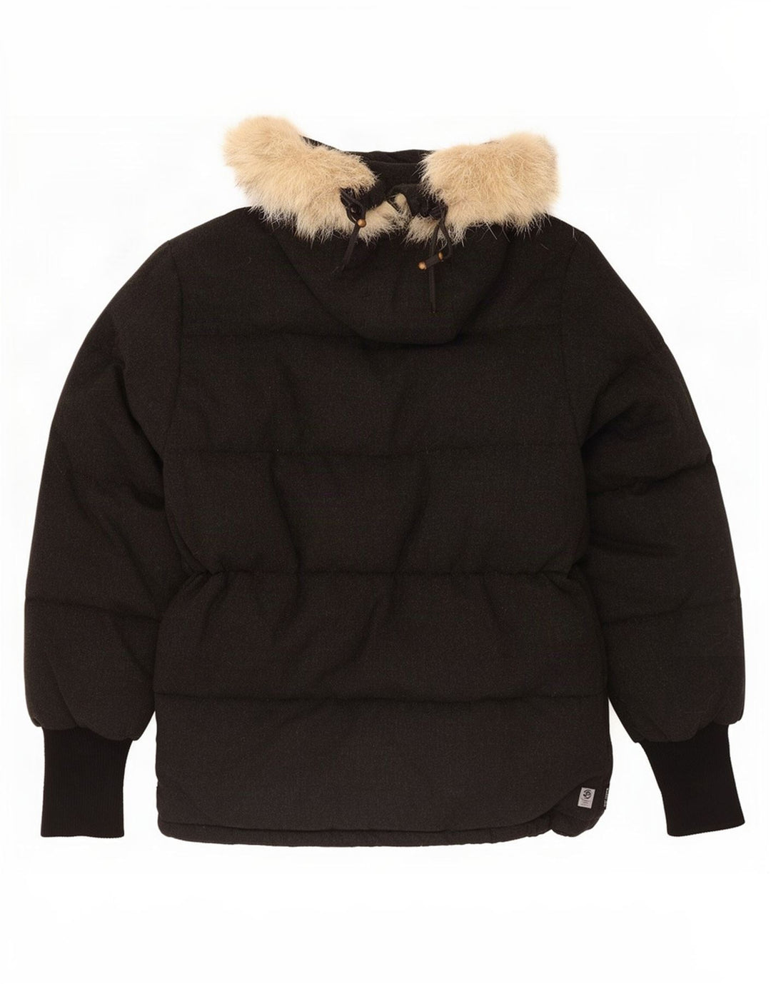 Moncler Herre hættepolstret jakke UK 36 Lille sort uld