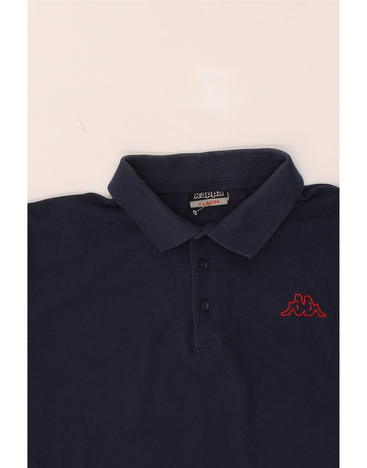 KAPPA Mens Polo Shirt XL Navy Blue Cotton Vintage Kappa and Second-Hand Kappa from Messina Hembry 