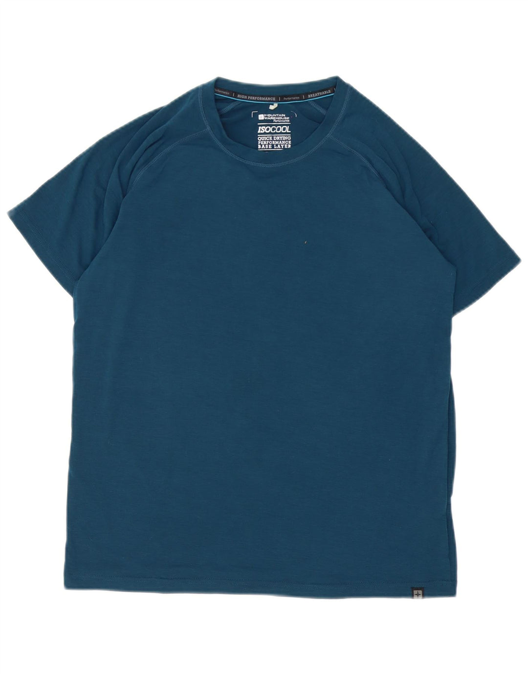 Mountain Warehouse Herre T-Shirt Top Lille Blå Polyester