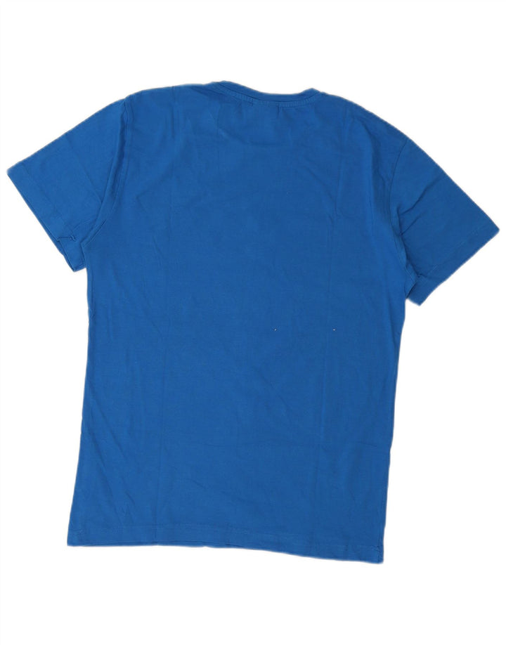 Lotto Herre Grafisk T-Shirt Top Medium Blå Bomuld